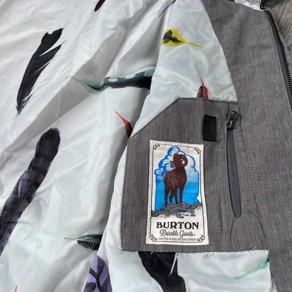 Burton Women's Size Small DryRide Grey Mid Length snow Jacket - Picture 9 of 13